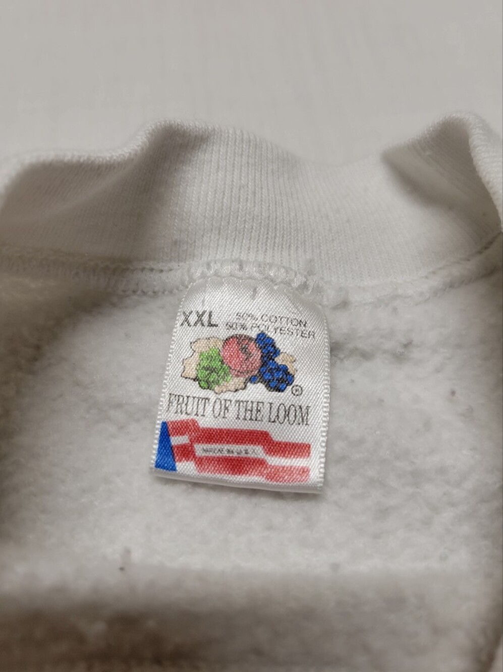 Vintage 90s NABISCO graphic Sweater Sz 2XL USA Made White Pullover - Picture 2 of 7